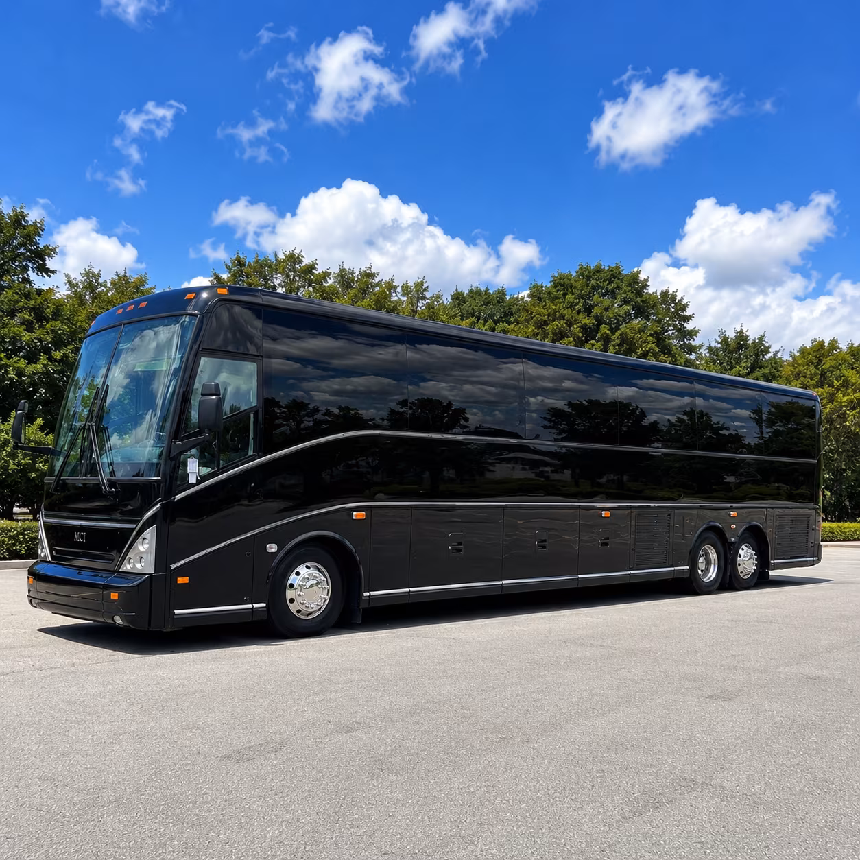 the whole group rides together find the right size bus for your prom crew